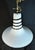 Vintage Mid Century Modern Murano Blown Glass Bell Pendant Chandelier Fixture For Sale In Philadelphia - Image 6 of 8