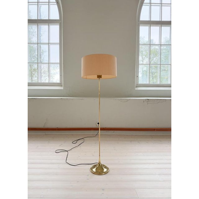 Metal Mid-Century Brass G-024 Floor Lamp from Bergboms, Sweden, 1960s For Sale - Image 7 of 14