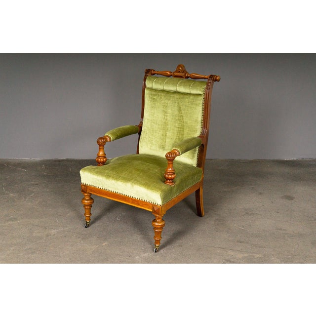 Green Armchairs, Set of 2 For Sale - Image 9 of 18
