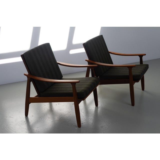 Mid-Century Modern Danish Modern Teak Lounge Chairs, 1960s, Set of 2 For Sale - Image 3 of 18