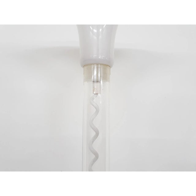 Dutch White Plexi Floor Light by Harco Loor For Sale - Image 6 of 9