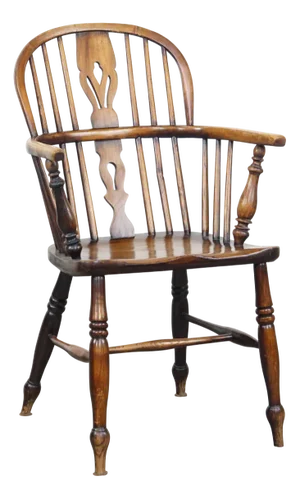 English Wooden Windsor Side Chair