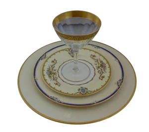 Vintage Mismatched Dinner Settings - Set of 4