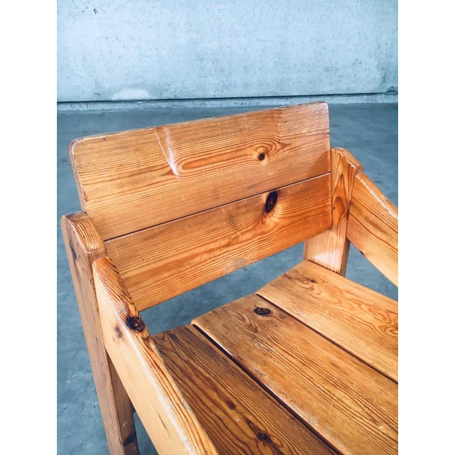 Set of Scandinavian Pine Side Chair Set, Sweden, 1960s For Sale - Image 10 of 18