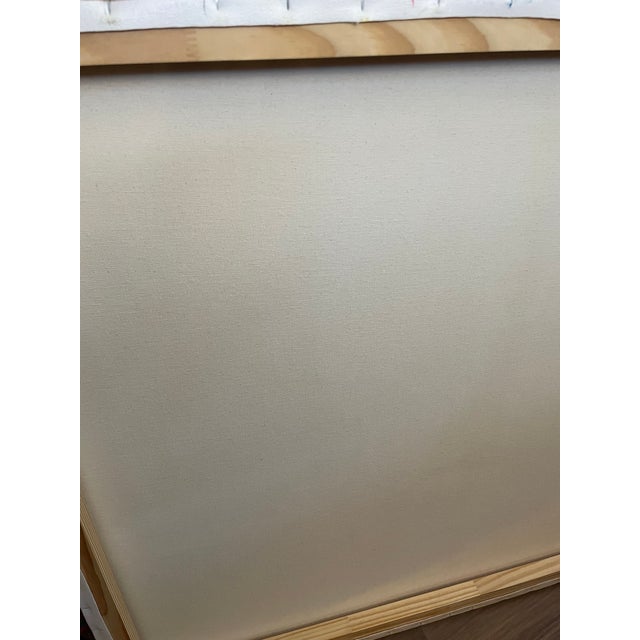 2020s Large Listed John Schwab Original Abstract Expressionist Oil Painting Cubism MCM Kandinsky Style For Sale - Image 5 of 5