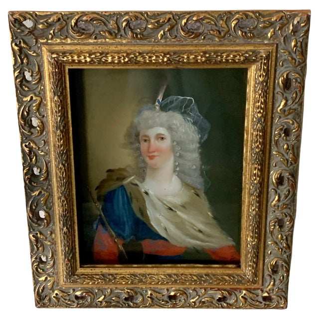 18th Century Reverse Painted Image on Glass For Sale - Image 13 of 13