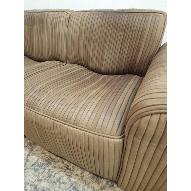 3-Seater Sofa, 2-Seater Sofa, Lounge Chair and Pouf in Leather by Ernst Lüthy for de Sede, Set of 4 For Sale - Image 15 of 18