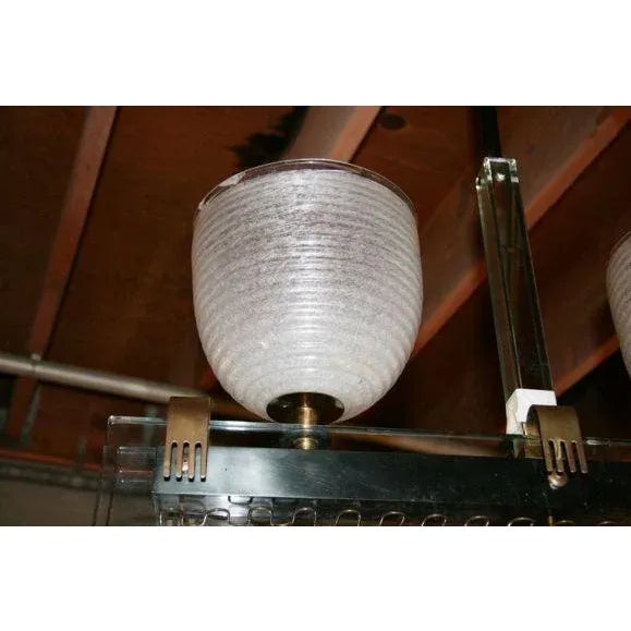 Italian Chandelier, Attributed to Brusotti, Circa 1938 For Sale - Image 4 of 10