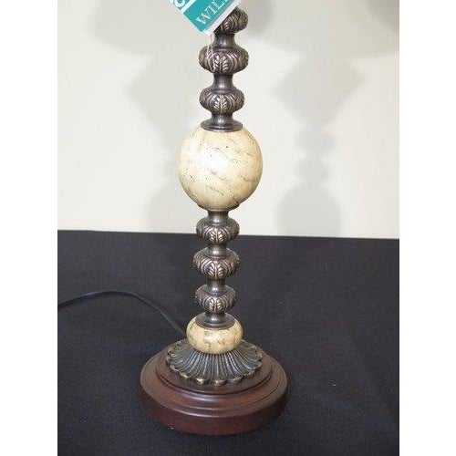 Wildwood 1990sWildwood Tall Decorator Table Lamp W. Shade For Sale - Image 4 of 4