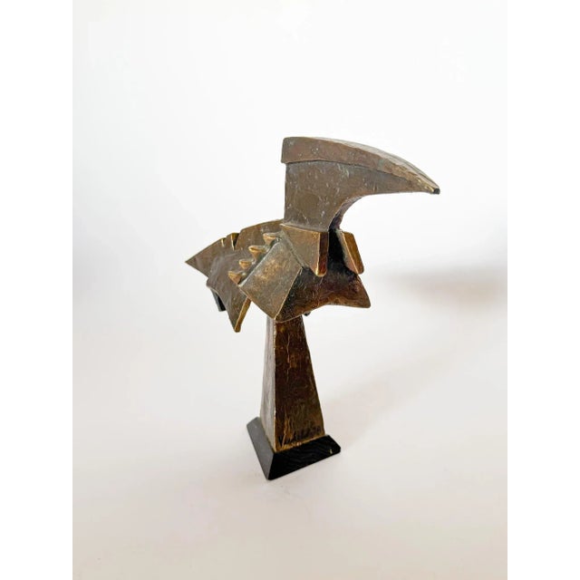 Brutalist Abstract Cast Bronze Sculpture, "The Hunter," Wilbert Verhelst (American, 1923–2012), Signed and Dated 1978 For Sale In Dallas - Image 6 of 13