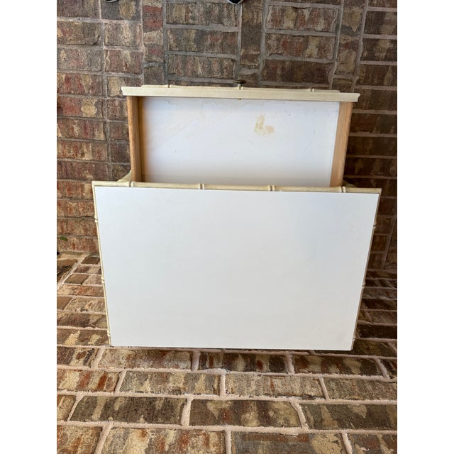 Mid 20th Century Mid 20th Century Thomasville Allegro Collection Faux Bamboo Single Drawer Nightstand Side Table For Sale - Image 5 of 12