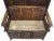 Brown 1800's French Gothic Revival, Carved Oak, Storage ,Tracery, 64”, Hall Bench! For Sale - Image 8 of 10