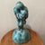 Vintage Art Deco Inspired Ceramic Iridescent Glazed Sculpture" Embracing Couple" Signed Dated For Sale - Image 11 of 12
