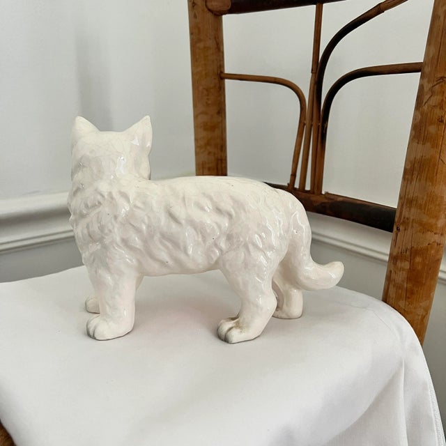 Standing White Cat Figurine, Japan | Chairish