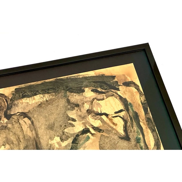 1960s Original Modernist Brutalist Bird Painting Nyc Artist Rex Gross For Sale - Image 5 of 6