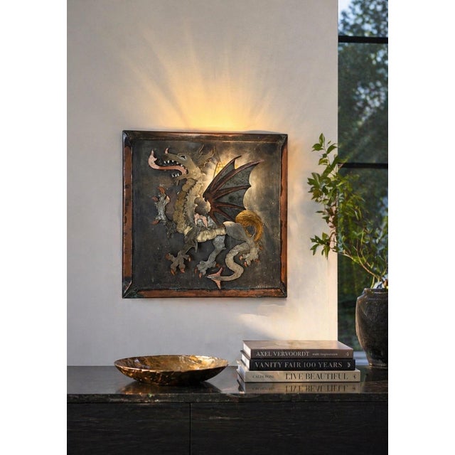 This exceptional sculptural wall light transcends its function, standing as both an illuminating object and a striking...
