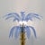 Blue Murano Glass and Brass Palm Tree Floor Lamps from Maestri Muranesi, 1970s, Set of 2 For Sale - Image 8 of 14
