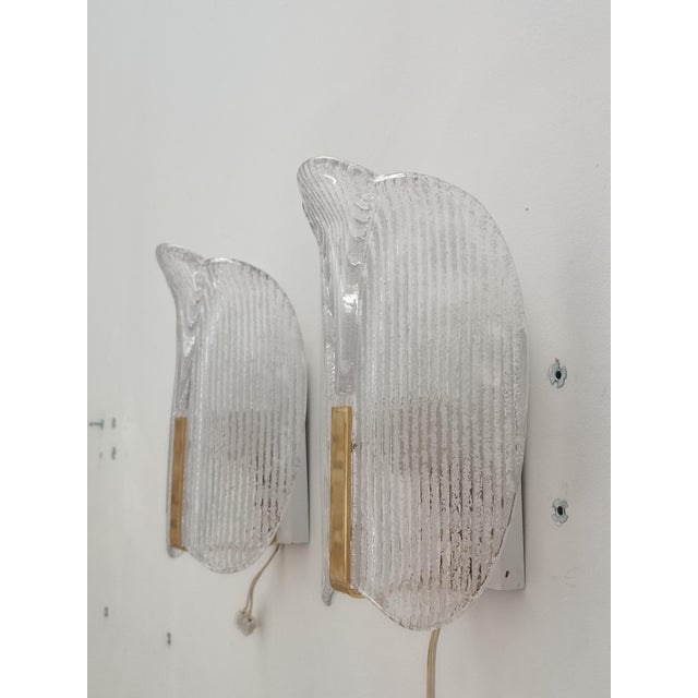 Orrefors Wall Sconces by Carl Fagerlund for Orrefors, 1970s, Set of 2 For Sale - Image 4 of 13