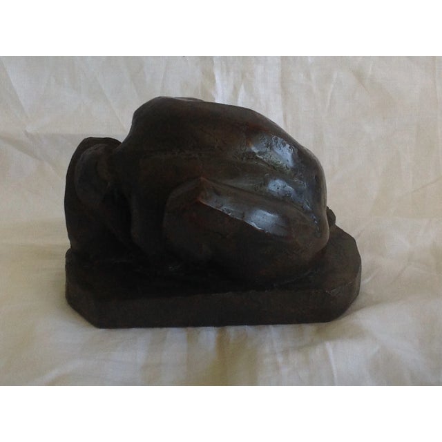 Masson, Crouching Woman Sculpture, 2000s, Bronze For Sale - Image 3 of 8