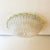 1990s Traditional Italian White Graniglia" Budino"Murano Glass Flush Mount in 70' Style With Green Trimming For Sale - Image 5 of 6