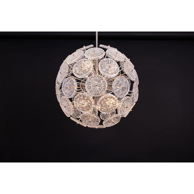 Floral Chrome Sputnik Chandelier, Germany, 1960s For Sale - Image 11 of 15