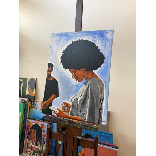Modern The Ignored Devotion, Acrylic on Canvas, Emmanuel Akolo (2025) For Sale - Image 3 of 5