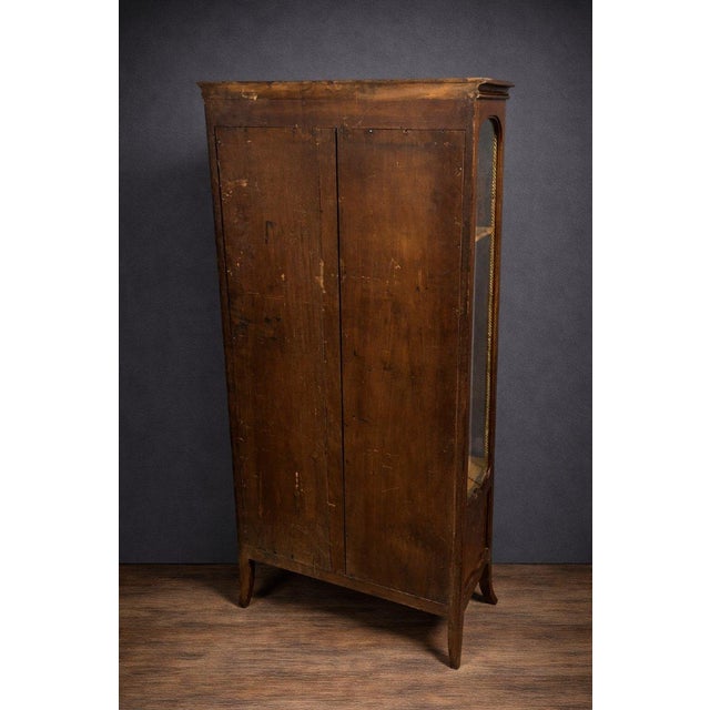 Art Nouveau Marquetry Display Cabinet, 1890s For Sale - Image 3 of 6