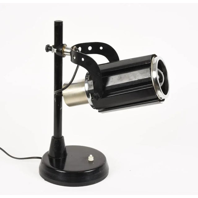 Mid-Century Italian Aluminium & Metal Table Lamp by Oscar Torlasco, 1960s For Sale - Image 11 of 13