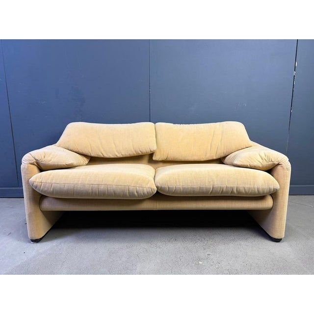 Maralunga Sofa by Vico Magistretti for Cassina, 1970 For Sale - Image 3 of 12