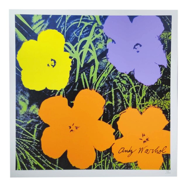Andy Warhol / CMOA, Flowers, 1980s, Limited Edition Lithograph For Sale