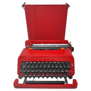 Red Writing Machine by Ettore Sottsass for Olivetti Synthesis, 1969 For Sale