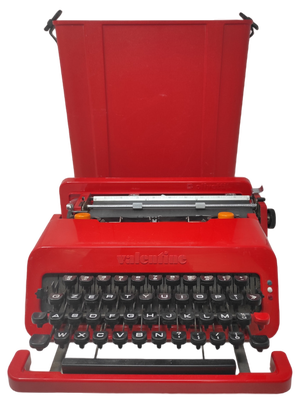Red Writing Machine by Ettore Sottsass for Olivetti Synthesis, 1969