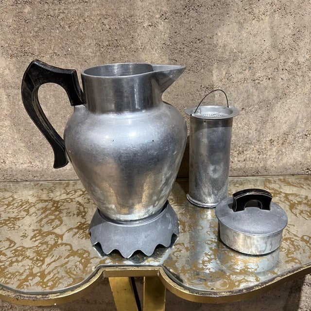 1940s Club Coffee Pot Personal Service Aluminum Ware For Sale In San Diego - Image 6 of 12