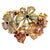 Bochic "Orient" Vintage Ruby & Multi Fancy Sapphire Ring Set 18K & Silver, Size 7 For Sale - Image 15 of 18