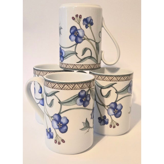 Late 20th Century Dansk Floral Mugs- Set of Four For Sale - Image 10 of 10