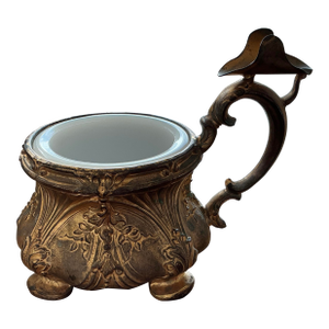 Late 19th Century Victorian Shaving Mug - 2 Pieces