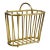 MCM Brass Oval Spindle Magazine Rack Holder For Sale