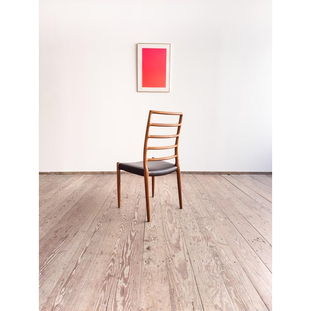 Model 82 Embassy Chair in Teak and Leather by Niels Otto Møller for J.L. Moller For Sale - Image 4 of 16