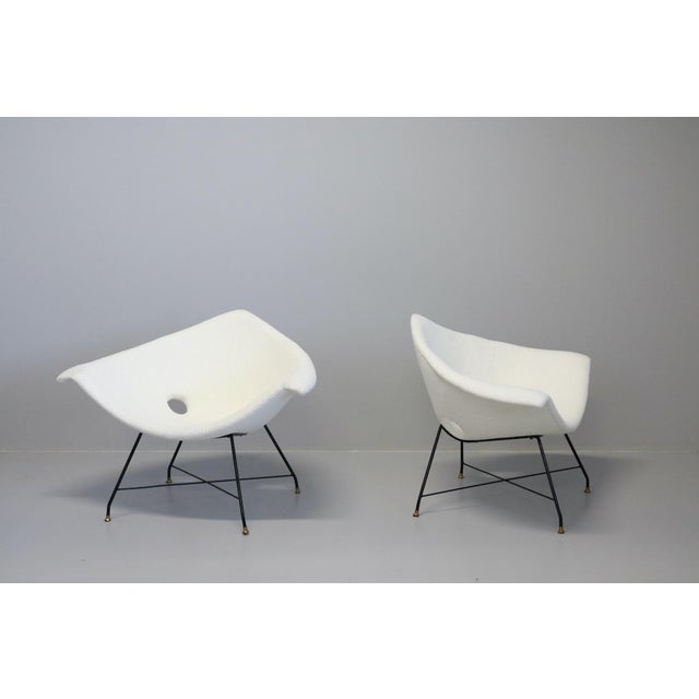 Saporiti Italia Kosmos Italia Armchairs by Augusto Bozzi for Saporiti, 1950s, Set of 2 For Sale - Image 4 of 18