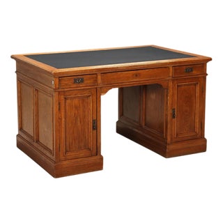Oak Desk, Italy, Late 19th Century For Sale