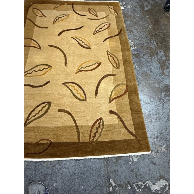Brown 5Ft × 7Ft 6 in Tony Kitz Gallery Wool Area Rug For Sale - Image 8 of 12