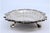 Silver Tray with Raised Bottom, Engravings and Surrounding Frieze with Scrolls For Sale - Image 9 of 11