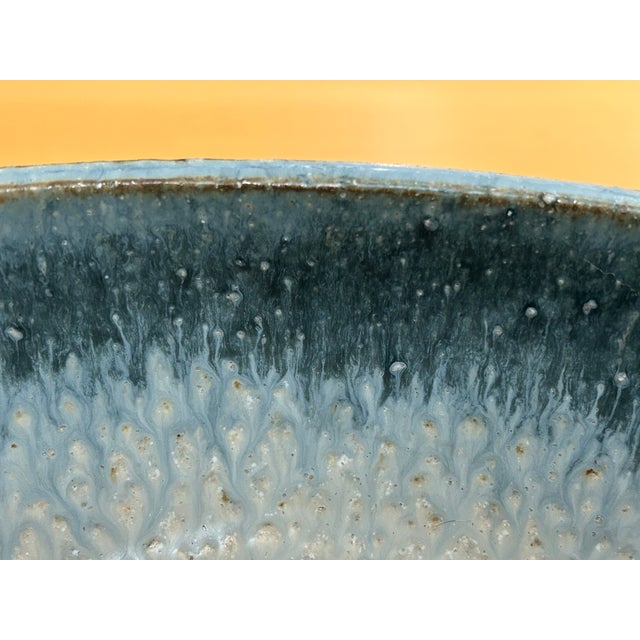 Blue Modernist Blue Japanese Footed Ikebana Vase Signed 1959 For Sale - Image 8 of 9