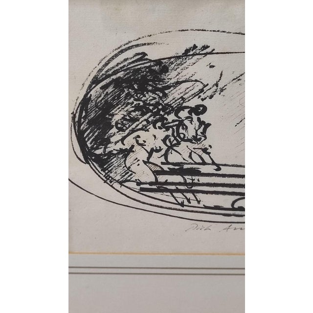 Pietro Annigoni, Abstract Composition, 1970s, Drawing For Sale - Image 4 of 14