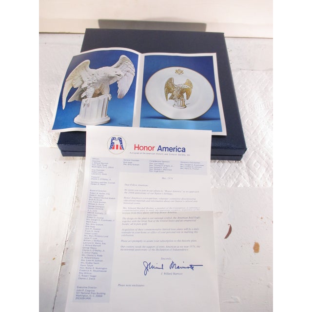 Boehm Porcelain Bicentiennal Plate 1976 For Sale In New York - Image 6 of 9