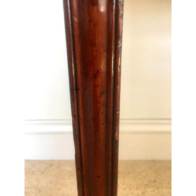 Antique George III Inlaid Mahogany Tea Table For Sale - Image 8 of 13