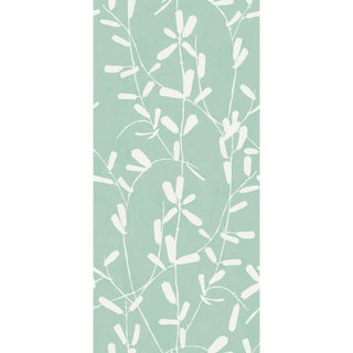 Sample - Liripoe Wallpaper by Susan Hable in Green For Sale
