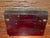 Vintage Chinese Cultural Revolution Relief Lacquer Trunk Box Raised Pomegranate For Sale - Image 4 of 12