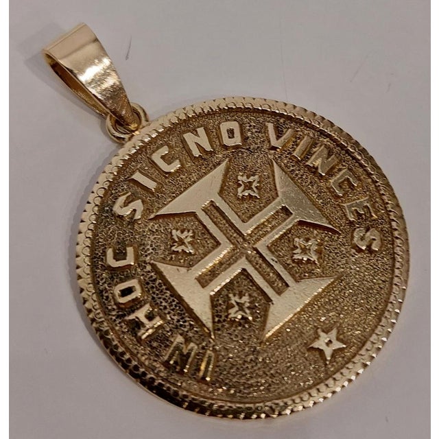 Handmade 18k Gold Coin Pendant, 1930s For Sale - Image 15 of 15