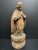 Rustic 19th Century Carved Wood Religious Sculpture of Saint Augustine For Sale - Image 3 of 9